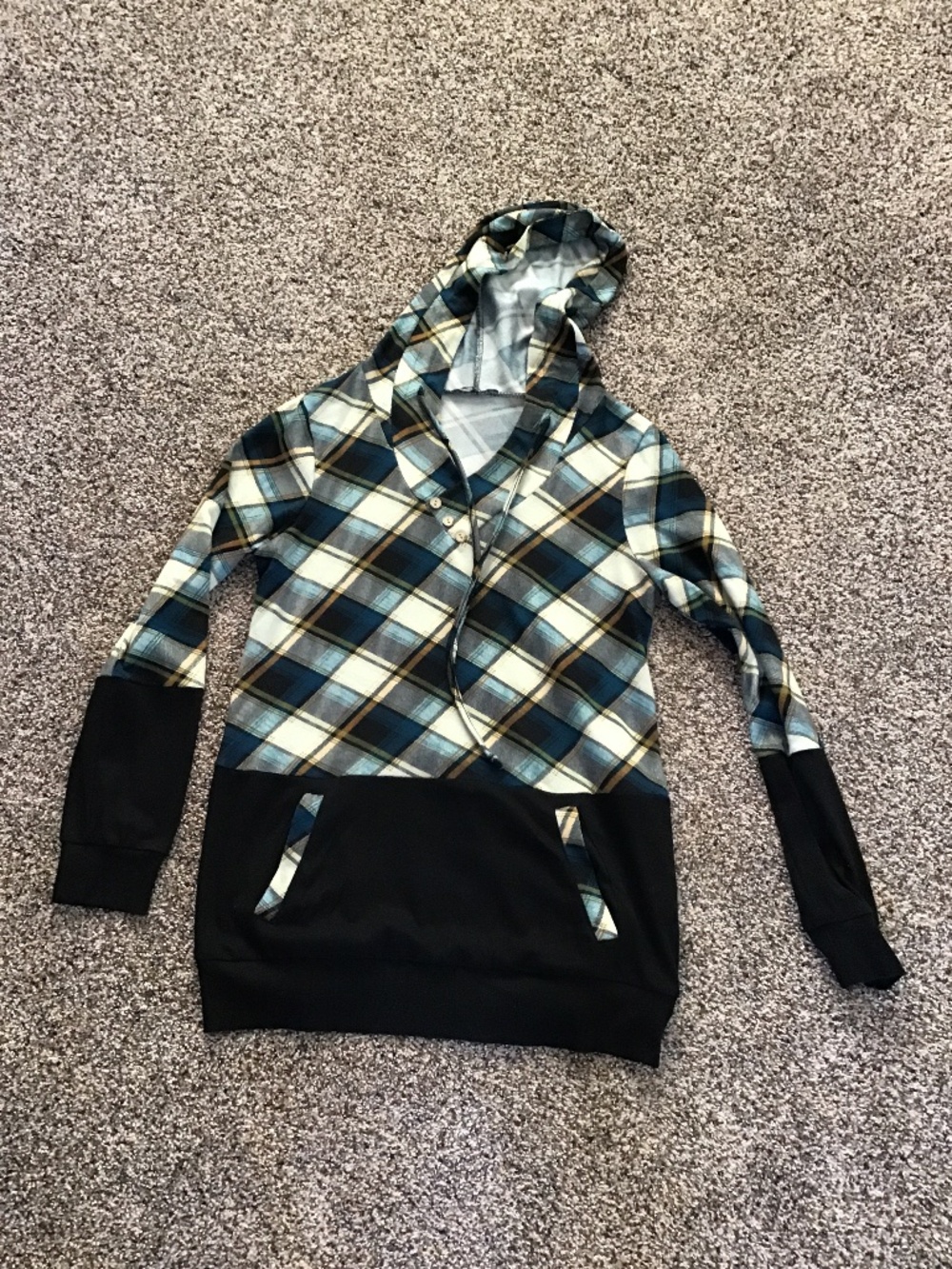 Valolia Long sleeve Hooded Top Sz M